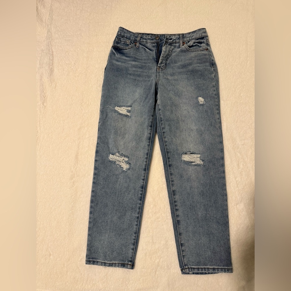 High Rise Slim Straight Jeans - Picture 2 of 5